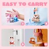 Joyfy 24 Pcs Valentines Day Animal Plush Toy Party Favors Filled with Heart Boxes for Kids, KeyChain Plush Toy for Valentine's Classroom Exchange Gift - 4 of 4