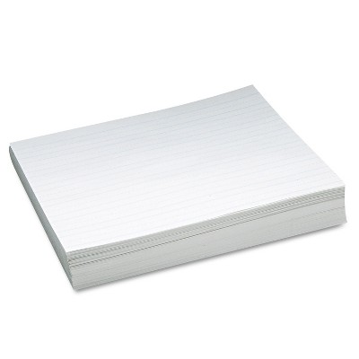 Pacon Skip-A-Line Ruled Newsprint Paper 30 lbs. 11 x 8-1/2 White 500 Sheets/Pack 2635