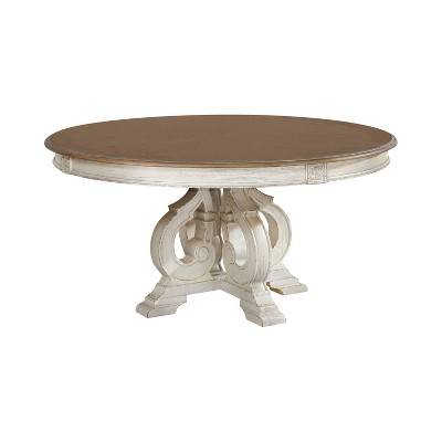 Frainio Round Dining Table White - HOMES: Inside + Out