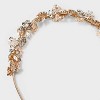 Rhinestone and Pearl Flower Cluster Hair Headband - A New Day™ Ivory - 3 of 3
