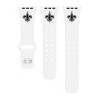 NFL New Orleans Saints Apple Watch Compatible Silicone Band - White - 2 of 3