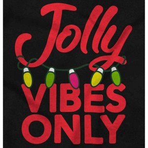 Christmas Lights Jolly Vibes Only Toddler Baby Graphic T Shirt Brisco Brands - 1 of 4
