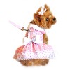 Doggie Design Polka Dot and Lace Dog Dress Set with Leash - Pink - 3 of 3