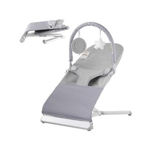 Baby Bouncer, Folding Bouncer Seat for Babies 0-9 Months, Portable Baby Bouncer Seat with 2 Reclining Angles, Rotatable Toy Bar - 1 of 1