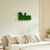 VisioGear RELAX Letter Art Moss Wall Decor for Hallway Office Wall Decor, Green, 24.4"*13.2"*1.58" - 2 of 4