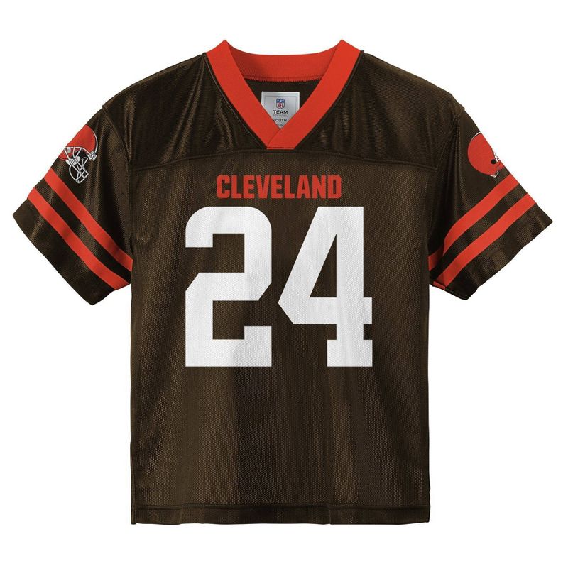 NFL Cleveland Browns Toddler Boys' Short Sleeve Chubb Jersey, 2 of 4
