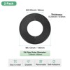 Unique Bargains Wall Split Flange Self-Adhesive Plumbing Cover Plates ABS Faucet Escutcheons 2 Pcs - 3 of 4