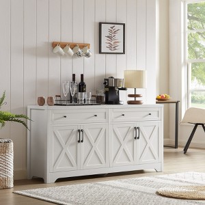 Okak 61" Multifunctional TV Stand for Living Room, Dresser for Bedroom, Capacity Ctorage Cabinet for Kitchen Entryway - 1 of 4