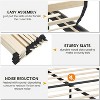 homfan Bed Frame with Height-Adjustable Upholstered Headboard, Platform Bed Frame with Wooden Slats Support and Mattress Foundation - 4 of 4