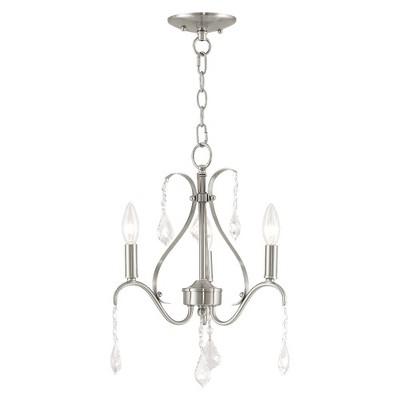 Livex Lighting Caterina 3 - Light Chandelier in  Brushed Nickel