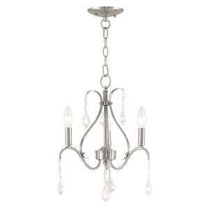 Livex Lighting Caterina 3 - Light Chandelier in  Brushed Nickel - 1 of 4