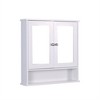 Wall Mounted Bathroom Cabinet, With 2 Mirror Doors And Adjustable Shelf, Bathroom Cabinet Wall Mounted Hanging Mirror Cabinet - 2 of 4