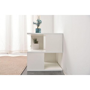 CAVINAS Modern 2/3/5-Tier Simple Bookshelf for Home,Minimalist Bookcase with Smooth Surface,Compact Storage Shelf for Living Room,Bedroom - 1 of 4