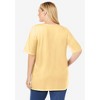 Woman Within Women's Plus Size 7-Day Layer-Look Elbow-Sleeve Tee - 3 of 4