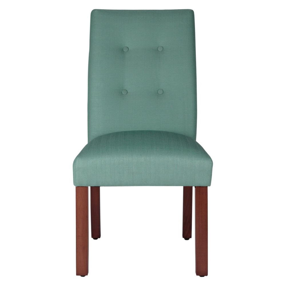 Set of 2 Kristin Tufted Dining Chair Aqua Textured - HomePop was $204.99 now $153.74 (25.0% off)