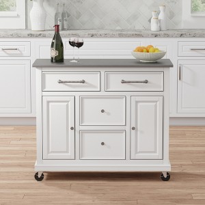 Glenwillow Home Kitchen Cart with Locking Casters - No-Tool Assembly - 1 of 4