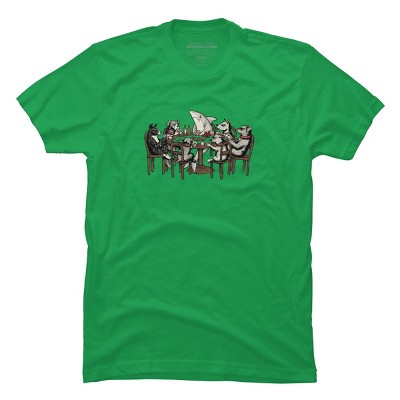 Men's Design By Humans Card Shark By valorandvellum T-Shirt