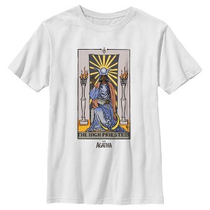 Boy's Marvel: Agatha All Along The High Priestess Card T-Shirt - 1 of 4