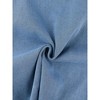 Allegra K Women's Denim Sleeveless V Neck Belted Fit And Flare Shirt Dress - 4 of 4