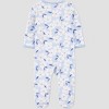 Carter's Just One You® Baby Girls' Floral Printed Sleep N' Play - Blue - 2 of 3