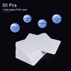 Unique Bargains Waterproof ID Badge Printer Blank Plastic Cards 50 Pcs - 2 of 3