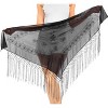 LA LEELA Women Summer Beach Beachwear Sarong Coverups Bathing Suit Wraps Skirt Short Chiffon Wraps Swim Cover Ups for Swimwear One Size Short Black - 4 of 4