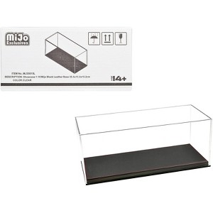 Showcase Acrylic Display Case with Black Synthetic Leather Base "Mijo Exclusives" for 1/18 Scale Models - 1 of 3