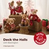 Bearington Christa Cane Stuffed Animal, 14 Inch, Christmas Teddy Bear Plush Decoration - 2 of 4