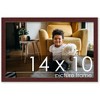 PosterPalooza | Photo Size Minimalist Brown Picture Frame - UV Acrylic, Foam Board Backing, Hanging Hardware - 2 of 4