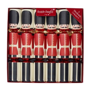 Robin Reed English Holiday Christmas Crackers – London Guards, Set of 6, 12" Each, Ages 13+ - 1 of 2