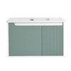ChicFurnit Bathroom Vanities Modern Vanity with Sleek Design and Ample Storage for Bathroom Spaces, Green,35.6”*19.9”*20.1" - 2 of 3