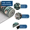 Washable Folding Floral Print Rug, Non-Slip Backing for Living Room Bedroom - 4 of 4