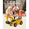 Excavator Ride-On Push Car with Realistic Sounds, Helmet & Music - 3 of 4