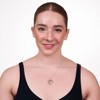 GILDED Lab-Grown Diamond Double Heart Necklace for Women – 925 Sterling Silver, 14K Gold-Plated Two-Tone Pendant, 18-inch Chain - 4 of 4