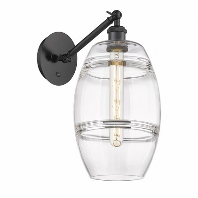Vaz - 1 Light Arm Adjusts Up and Down Wall Sconce In Industrial Style-9.88 Inches Tall and 8 Inches Wide