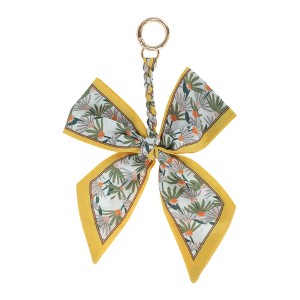 Unique Bargains Long Scarf Ribbon Bow Handbag Charm 1 Pc - 1 of 4