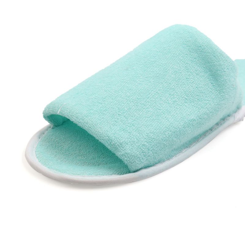 Unique Bargains Foldable Disposable Slipper Hotel Spa Guest Slippers for Women 1 Pair, 4 of 5