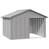 vidaXL Dog House Grey Galvanized steel 45.9 x 40.6 x 32.1 in Durable - 2 of 4