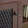 Sapphtopaz TV Stand Embossed Pattern Up to 65" TVs Storage Cabinet with Sliding Door Entryway Table with Open Storage Space for Living Room - 4 of 4