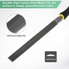 Unique Bargains Half-Round Metal File High Carbon Steel Diamond PVC Grip Handle Hand Files - 2 of 4