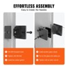 VEVOR Glass Clamp, 40 PCS Square Glass Railing Bracket for 0.31 "-0.47 " Tempered Glass, 304 Stainless Steel Glass Mounting Clamp, Black - 4 of 4