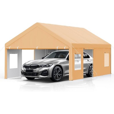 GustoWave 13x20 FT Heavy Duty Carport, Portable Garage for Cars, Boats, Trucks