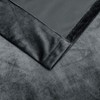 Kate Aurora Royal Living 2 Pack Rod Pocket Light Filtering Velvet Window Curtain Panels - 4 of 4