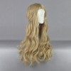 Unique Bargains Women's Curly Wigs 30" Beige with Wig Cap - 3 of 4