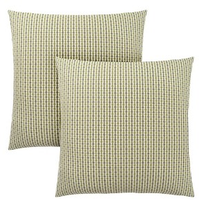 TopComfy Support Pillow Set of 2 Decorative Throw Pillows with Classic Dot Design for Sofa or Bed, Green, 17"*17"*3" - 1 of 4