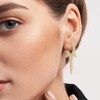 Gold Hoop Earrings -14K Gold Plated Statement Earrings - Spike Huggie Small Hoop Earrings for Women Boho Simple Hypoallergenic Earrings - 2 of 4