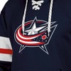 NHL Columbus Blue Jackets Men's Long Sleeve Hooded Sweatshirt with Lace - 3 of 3
