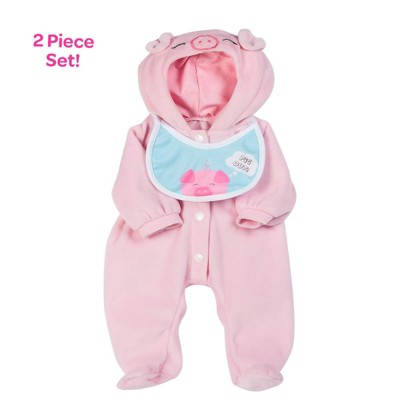 Adora Baby Doll Clothes & Accessories Adora Adoption Fashion Pig Out Pink, Fits Most 16 inch Baby Dolls