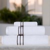 Premium Cotton Solid Plush Heavyweight Hotel Luxury Towel Set by Blue Nile Mills - 2 of 4
