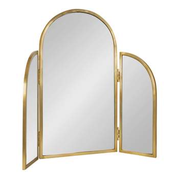 28"x28" Amoli Tripod Arch Mirror Gold - Kate & Laurel All Things Decor